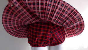 1950s Bullet bust Plaid skirted Pin-Up Play suit swimsuit so very Rockabilly Tiki