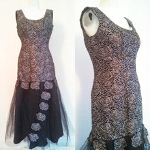 Load image into Gallery viewer, Vintage 50s hourglass wiggle dress / Mermaid Hem Old Hollywood Bombshell Dress