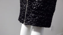 Load image into Gallery viewer, 90s Dolce & Gabbana Black Zipper Skirt / Zipper up the back Skirt / Goth Chic / GlitterNGoldVintage