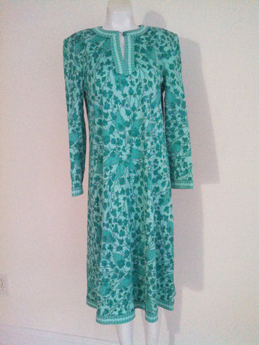 70s Pucci style Averardo Bessi Dress / Signed print Made in Italy / Size large Xl
