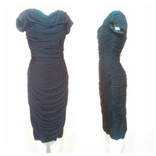 Load image into Gallery viewer, Iconic vintage 1950s Wiggle Cocktail Party Dress so VlV Marilyn BombShell LBD