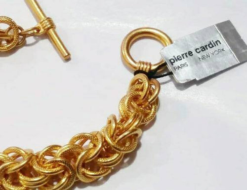 Vintage Pierre Cardin Bracelet / Paris New York Designer / Wheat link bracelet / NOS with original Tags