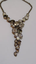 Load image into Gallery viewer, Vintage Swarovski crystal drops necklace with Swan logo hang tag