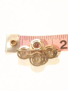 Vintage Art Deco Brooch / Czech Glass Brooch / Czechoslovakian Brooch  / GlitterNgoldVintage