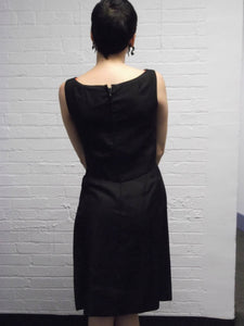 50s Suzy Perette Dress / 50s Cocktail Dress / Vintage 50s Party / 50s LBD little black dress / Audrey Hepburn dress / GlitterNGoldVintage