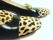 Load image into Gallery viewer, 60s Cheetah print Pony Hair Heels by Palizzio