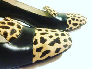 60s Cheetah print Pony Hair Heels by Palizzio