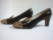 Load image into Gallery viewer, 60s Cheetah print Pony Hair Heels by Palizzio