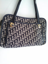 Load image into Gallery viewer, Vintage 70s Pierre Cardin Monogram Purse with P logo detail and leather trim