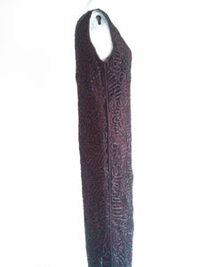 90s does Deco Dress / Flapper inspired Dress / Old Hollywood Glam / Beaded Slip Dress / Grunge Revival / 90s silk dress