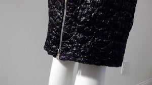 90s Dolce & Gabbana Black Zipper Skirt / Zipper up the back Skirt / Goth Chic / GlitterNGoldVintage