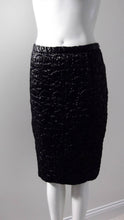 Load image into Gallery viewer, 90s Dolce &amp; Gabbana Black Zipper Skirt / Zipper up the back Skirt / Goth Chic / GlitterNGoldVintage