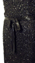 Load image into Gallery viewer, vintage 50s Designer Maxwell Shieff Heavily Beaded Dress / 50s Cocktail Party Dress