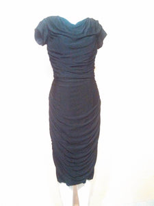 Iconic vintage 1950s Wiggle Cocktail Party Dress so VlV Marilyn BombShell LBD