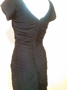 Iconic vintage 1950s Wiggle Cocktail Party Dress so VlV Marilyn BombShell LBD