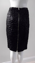 Load image into Gallery viewer, 90s Dolce &amp; Gabbana Black Zipper Skirt / Zipper up the back Skirt / Goth Chic / GlitterNGoldVintage