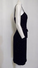 Load image into Gallery viewer, vintage 50s Designer Maxwell Shieff Heavily Beaded Dress / 50s Cocktail Party Dress