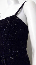 Load image into Gallery viewer, vintage 50s Designer Maxwell Shieff Heavily Beaded Dress / 50s Cocktail Party Dress