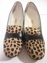 Load image into Gallery viewer, 60s Cheetah print Pony Hair Heels by Palizzio