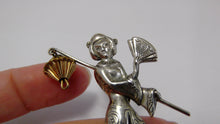 Load image into Gallery viewer, Lang Sterling Silver Geisha Brooch / lang Sterling Company / vintage 50s figural pin