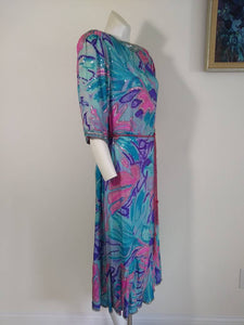 knee length dresses for ladies Vintage silk dress /Designer Judith Ann Silk Dress / Neiman Marcus / B – Glitterngoldvintage