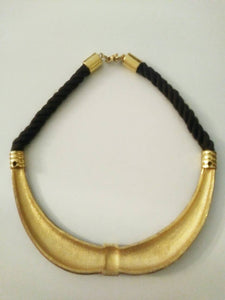 Vintage DVF Diane Von Furstenberg Enamel collar necklace / statement necklace / Mod necklace / GlitterNGoldVintage