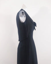 Load image into Gallery viewer, 50s Suzy Perette Dress / 50s Cocktail Dress / Vintage 50s Party / 50s LBD little black dress / Audrey Hepburn dress / GlitterNGoldVintage