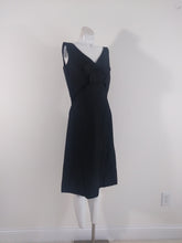 Load image into Gallery viewer, 50s Suzy Perette Dress / 50s Cocktail Dress / Vintage 50s Party / 50s LBD little black dress / Audrey Hepburn dress / GlitterNGoldVintage