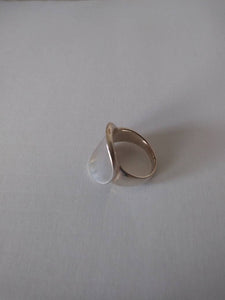 Sterling Silver Italian Modernist Ring ~ Silver Minimal Ring ~ Chunky Silver Ring ~ Artist signed Ring