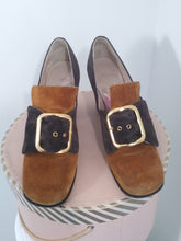 Load image into Gallery viewer, 60s 70s Bandolinos suede buckle Mod shoes made in Italy