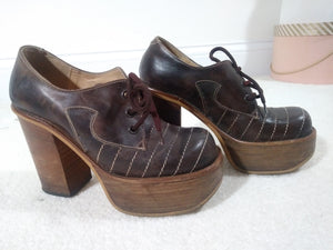 Vintage 70s platform shoes hot sale