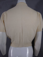 Load image into Gallery viewer, Vintage 50s Cashmere Cardigan Sweater with sequin detail Sax Fifth Ave by David Goodstein