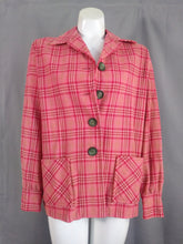 Load image into Gallery viewer, Vintage Pendleton 49er jacket / vintage 50s Pendelton jacket  / Pendleton Wool jacket / light weight jacket / 50s pink / Glitterngoldvintage