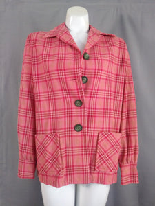 Vintage Pendleton 49er jacket / vintage 50s Pendelton jacket  / Pendleton Wool jacket / light weight jacket / 50s pink / Glitterngoldvintage